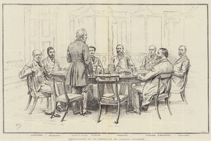 Retrato-Esboço dos Membros da Conferência Europeia